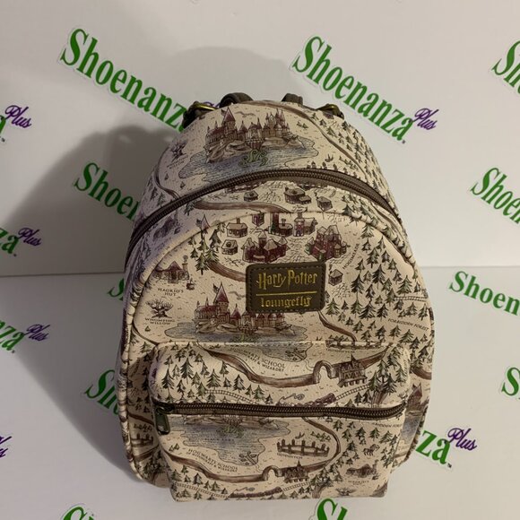 Loungefly Mini Backpack Harry Potter Hogwarts School Grounds Map Wizarding Bag